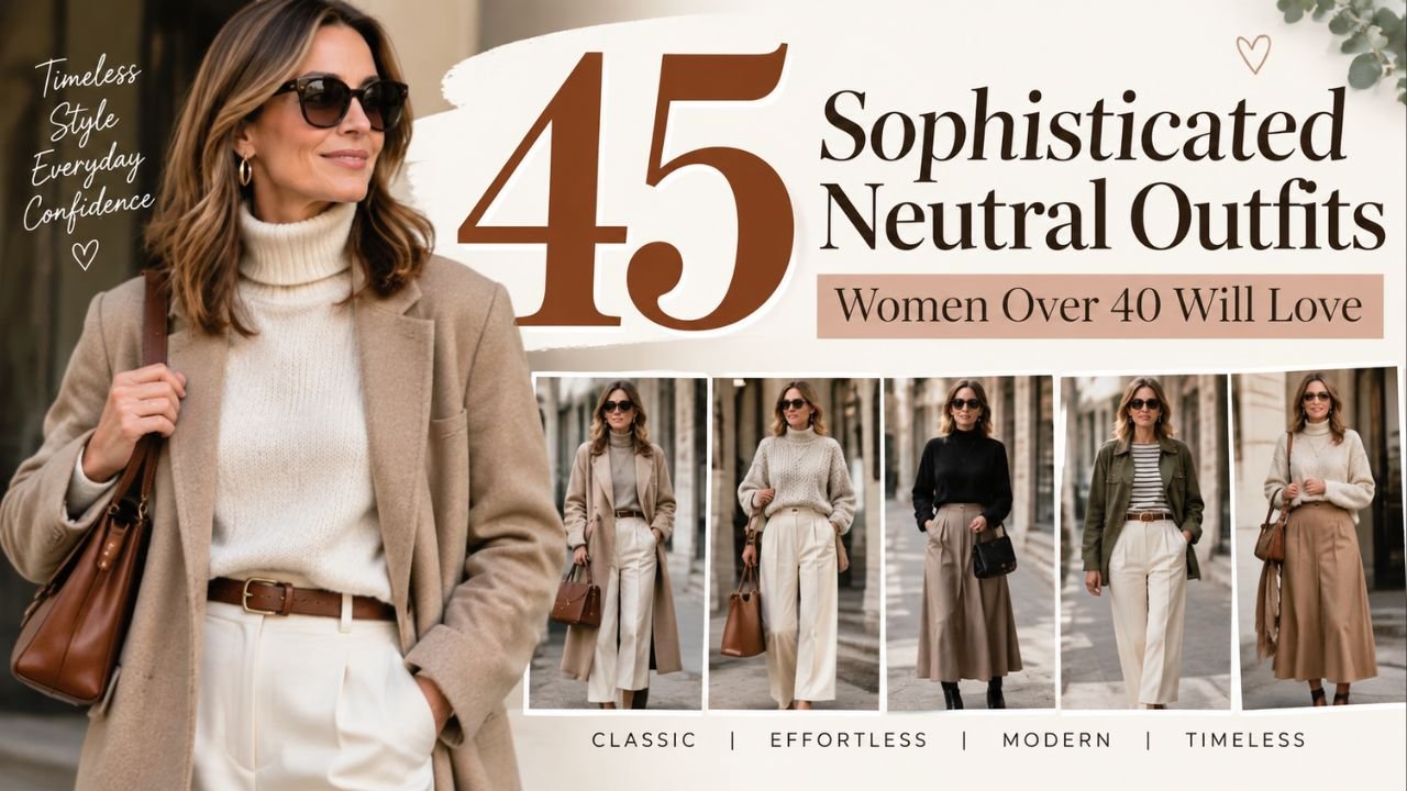 45 Sophisticated Neutral Outfits Women Over 40 Will Love