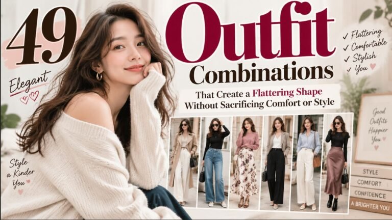 49 Elegant Outfit Combinations That Create a Flattering Shape Without Sacrificing Comfort or Style