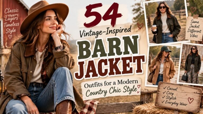 54 Vintage-Inspired Barn Jacket Outfits for a Modern Country Chic Style