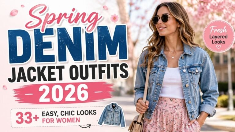 Spring Denim Jacket Outfits 2026 33+ Easy, Chic Looks for Women